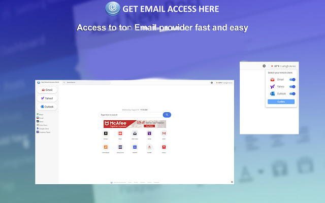 Get Email Access Here (Beta) chrome extension