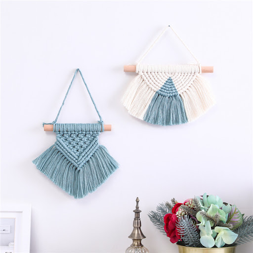 Title 3, Childrens Room Pendant Hand-woven Tapestry, Li...