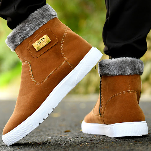 Title 3, Mens winter snow boots, short boots, and high-...