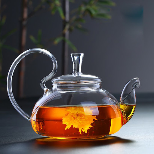 Title 6, Heat Resistant Glass Teapot for Perfect Tea. En...