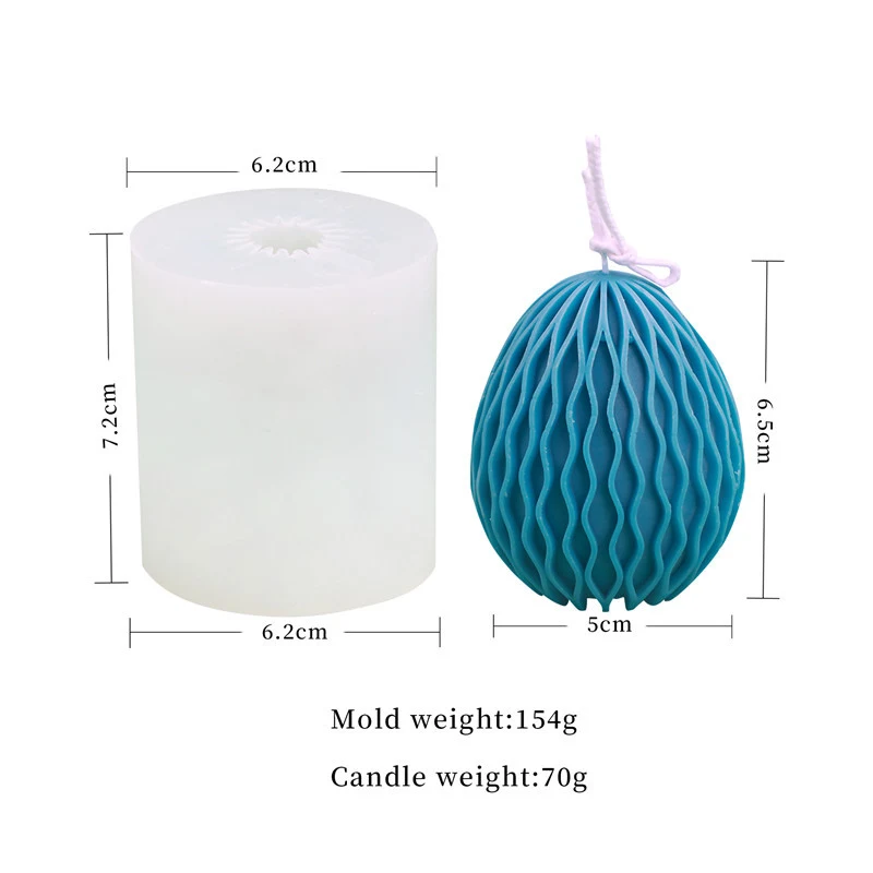 Moule à bougie en silicone motif œufs de Noël Créez des bougies festives uniques et charmantes Facile à utiliser et nettoyer pour des résultats parfaits