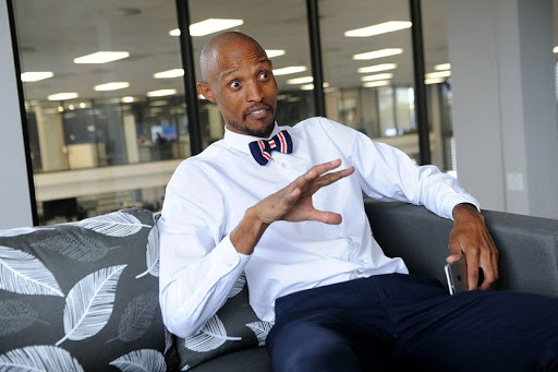 Khotso Mokoena athlete long jump and triple jump visit Tiso Blackstar in Parktown, Johannesburg. Pic Veli Nhlapo/ Sowetan