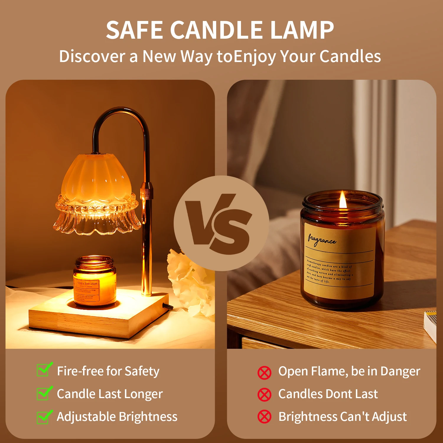 Title 2, Lâmpada de fragrância com temporizador e plug c...