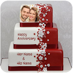 Cover Image of 下载 Name Photo On Anniversary Cake Photo Frame 1.2.2 APK