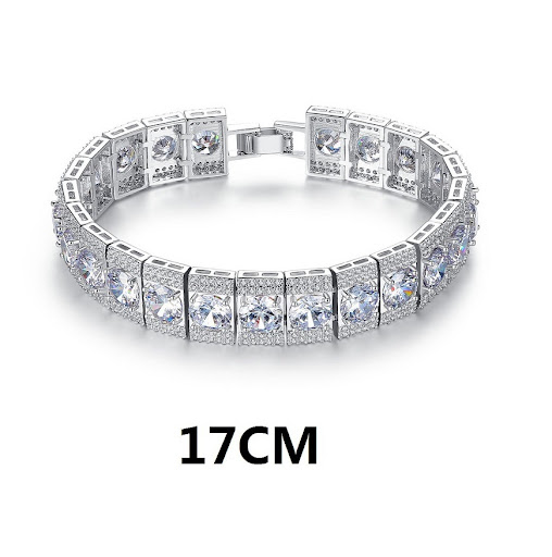 Title 2, High-Grade Copper Inlaid Zircon Bracelet Europe...