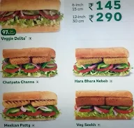 Subway menu 1