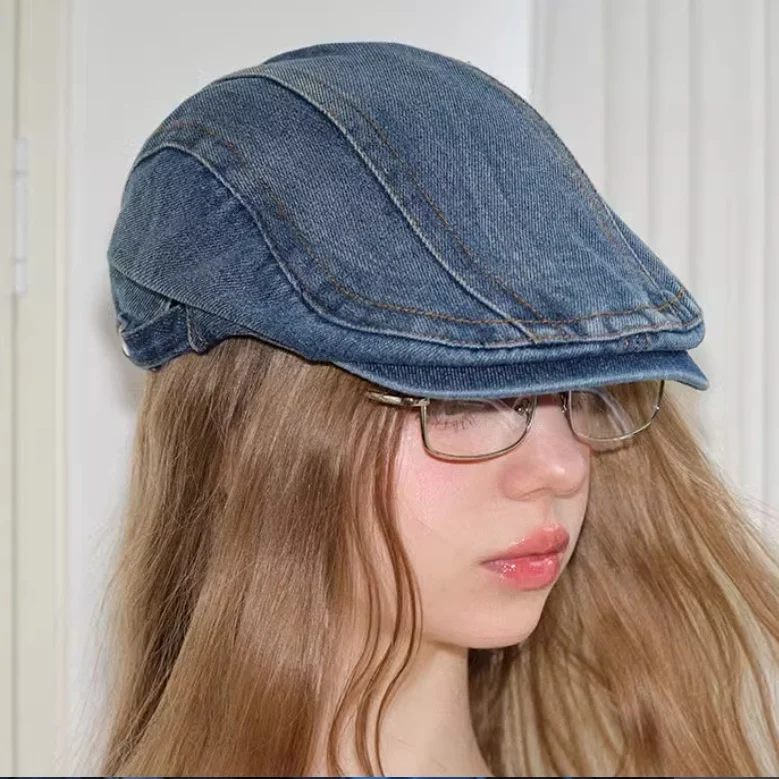 Title 1, Modische Retro-Denim-Advance-Hüte, Street-Casua...