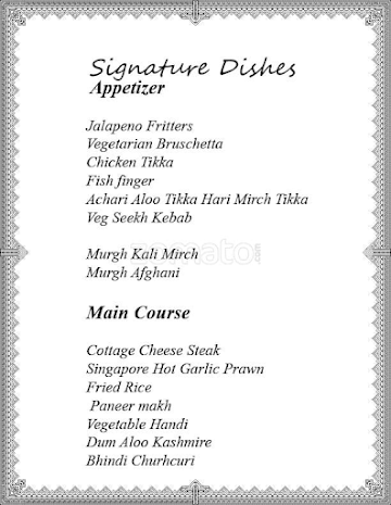 Magnolia - Hotel Mirage menu 