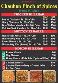 Chauhan Pinch Of Spices menu 2