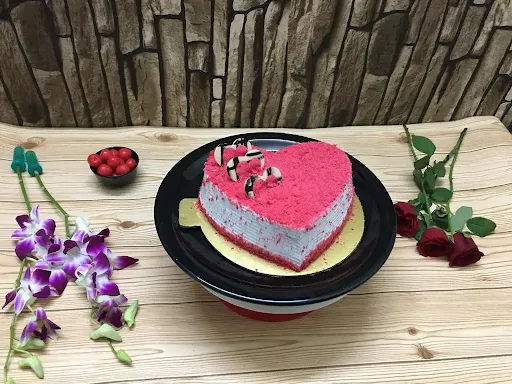 Red Velvet Heart Cake