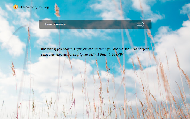 Bible Verse of the day chrome extension