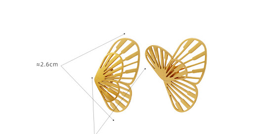 Title 2, Creative Butterfly Dancing Earrings. Unique des...