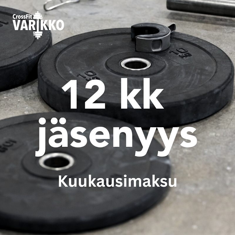 12 kk jäsenyys kuukausimaksulla (toistuva laskutus)