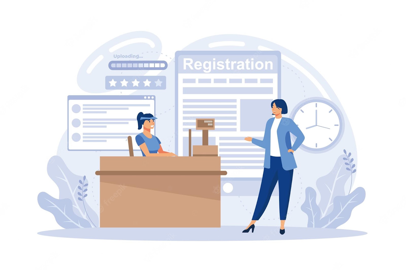 illustration depicting clients onboarding 