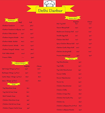 Delhi Darbar menu 