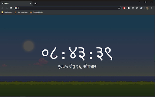 Live Nepali Date Time New Tab