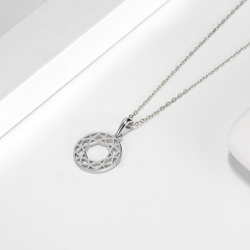 Title 2, Womens fashion hollowed-out geometric round pe...