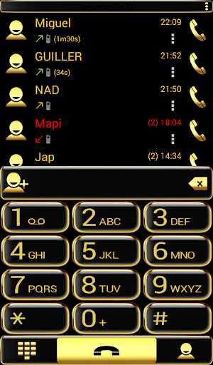 Theme Golden Glass RocketDial