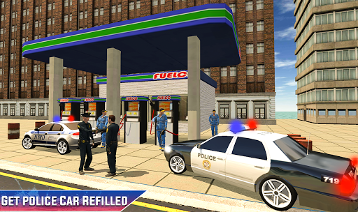 Police Car Parking - Smart Gas Guzzler Wash