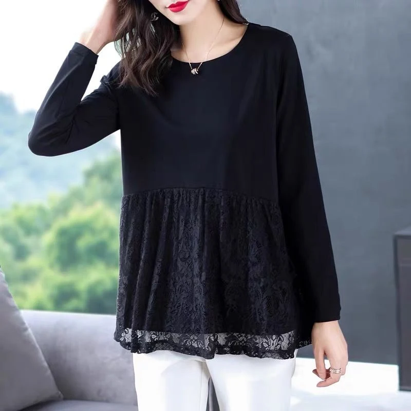 Camiseta solta de camisa feminina de camisa de panor
