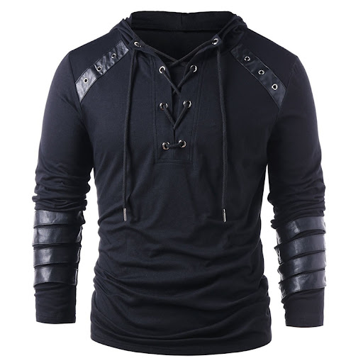 Title 5, Long large-size summer hooded T-shirt