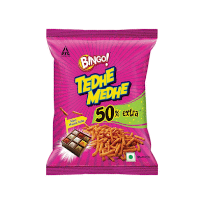 Bingo Tedhe Medhe Namkeens Pulse Mix - 180 gm