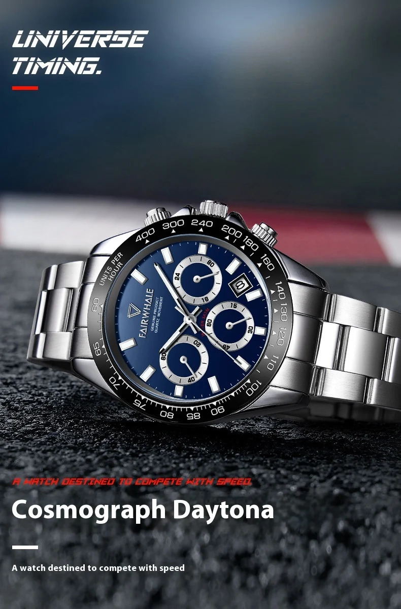 Title 4, Wasserdichte, automatische Quarz-Sportuhr mit d...