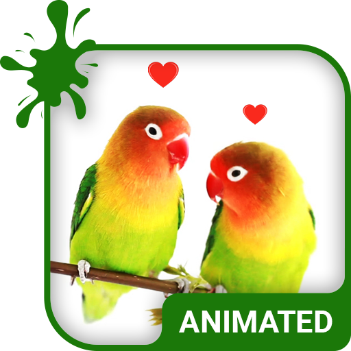 Lovebirds Animated Keyboard + Live Wallpaper