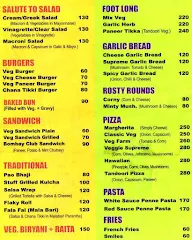 Hunger Cure menu 1