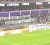 Anderlechtfans protesteren met spandoek tegen aanvangsuur van bekermatch