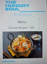 The Hungry Soul menu 1