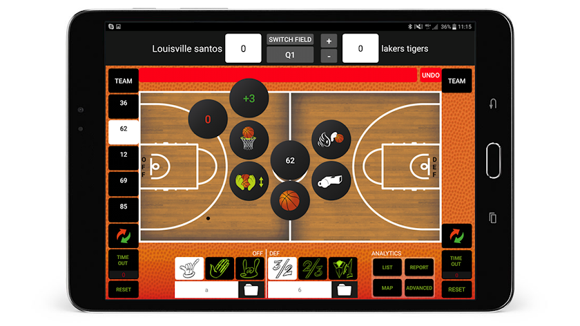 MYagonism bball stats tracker Screen 1