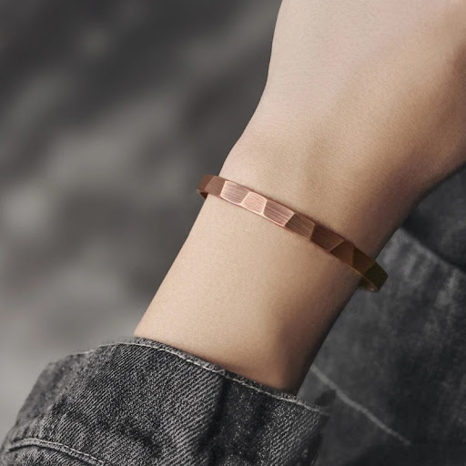 Title 1, Handmade Stainless Steel Pure Copper Metal Brac...