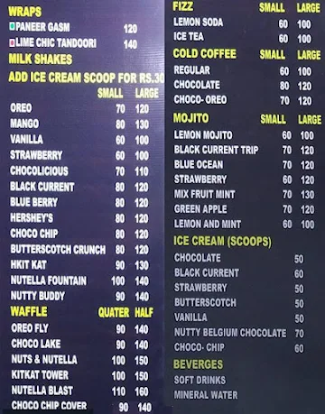 Ice N Spice menu 