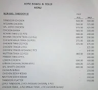 Xotic Bowls N Rolls menu 1