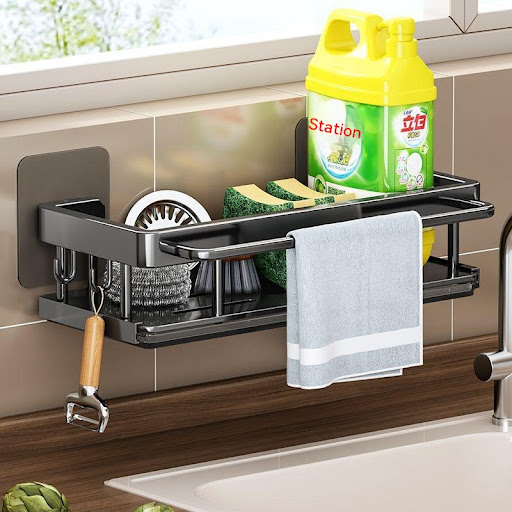 Title 1, Kitchen Rag Dishcloth Sponge Water Edge Storage...