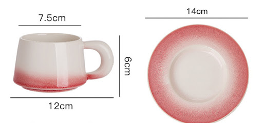 Title 1, Gradient Color Ceramic Cup Office Home Use Set....
