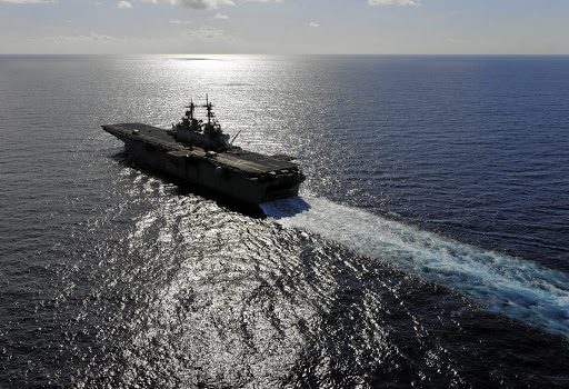 The USS Wasp. Picture: REUTERS