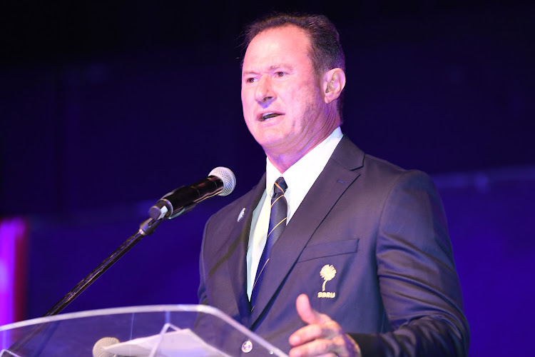 President of the Blue Bulls Rugby Union Willem Strauss during the Vodacom Bulls Player Awards ceremony at Heartfelt Arena on August 03, 2022 in Pretoria, South Africa.