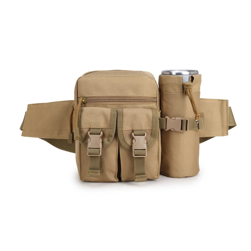 Bouteille d'Eau Tactique Militaire et Sac Décontracté pour Hommes et Femmes, Idéal pour l'extérieur. Pratique et résistant.