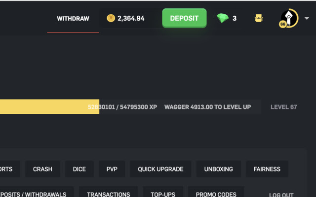 Csgoroll Level Up Calculator v2 Preview image 0