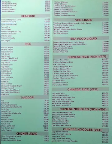 Hotel Shivanjali menu 