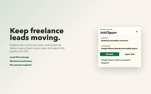 JobClipper screenshot 1