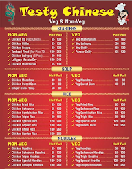 Testy Chinese menu 1