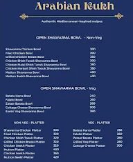 Arabian Kukh menu 1