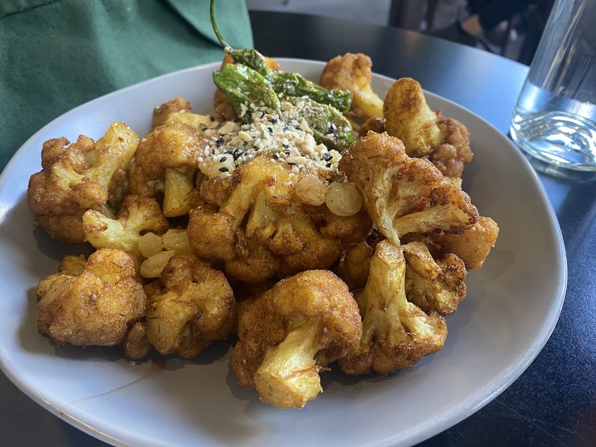 Crispy Cauliflower- dedicated GF fryer!!