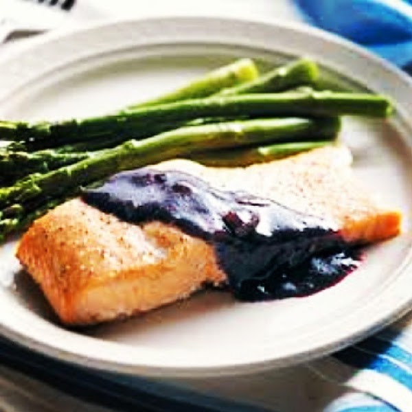 Cedar Plank Salmon With Blackberry Sauce Recipe | Just A Pinch