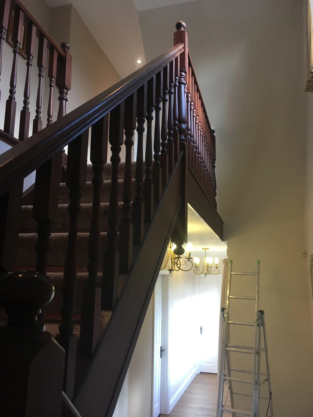 Hard wood vanished spindles