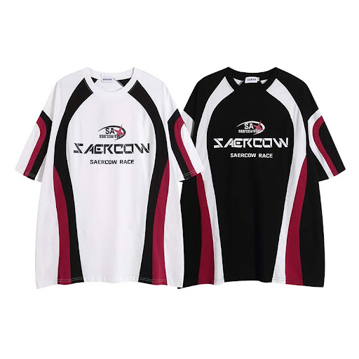 Title 2, Retro Racing Style Letter Multicolor Printing R...