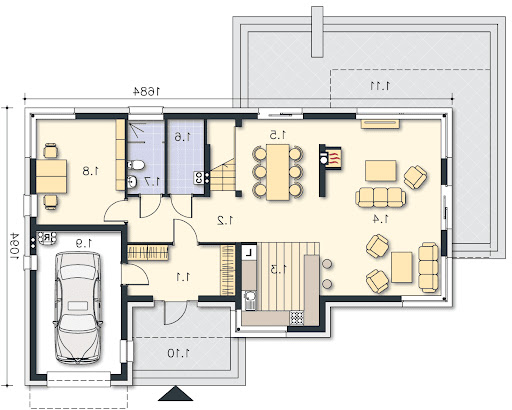 Imperia II DCP286A - Rzut parteru